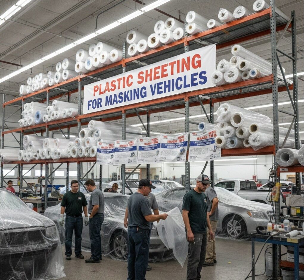 plastic sheeting for masking vehicles market