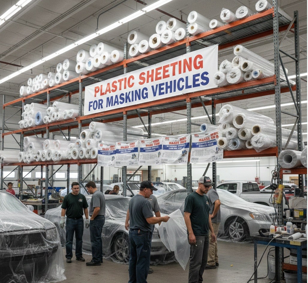 plastic sheeting for masking vehicles market
